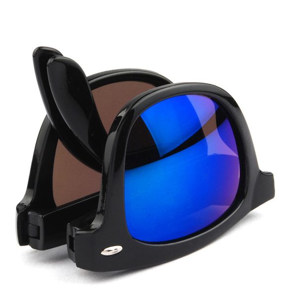 

2018 new arrival fashion folding foldable sunglasses, White;black