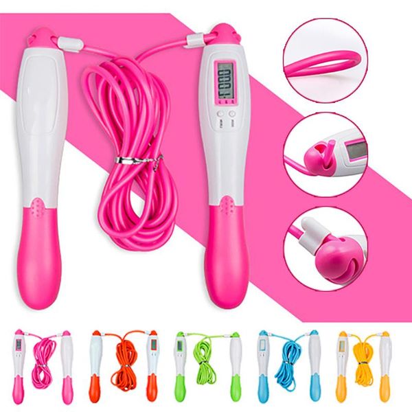 

скакалки с встречное спорт фитнес регулируемое быстрая скорость counting перейти пропуск веревка пропуск провода калории тренировки # p2