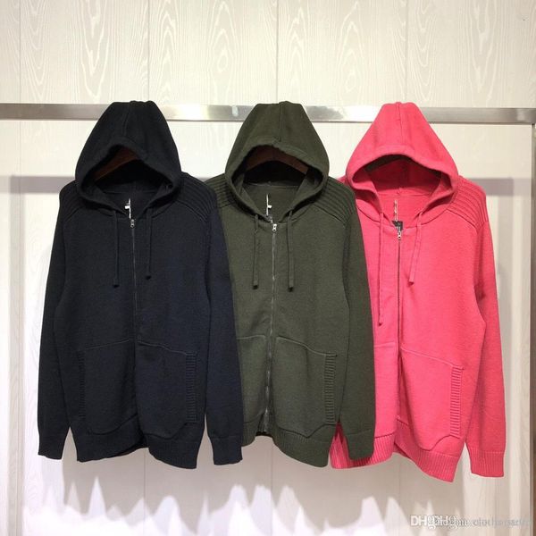 

men's designer hoodie zipper knit hooded compass armband men and women casual sweater hooded sweater, Black