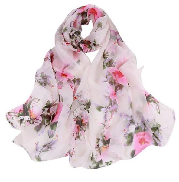 Ladies Women/'s Fashion Print Long Scarves Floral Neck Scarf Shawl Wrap T