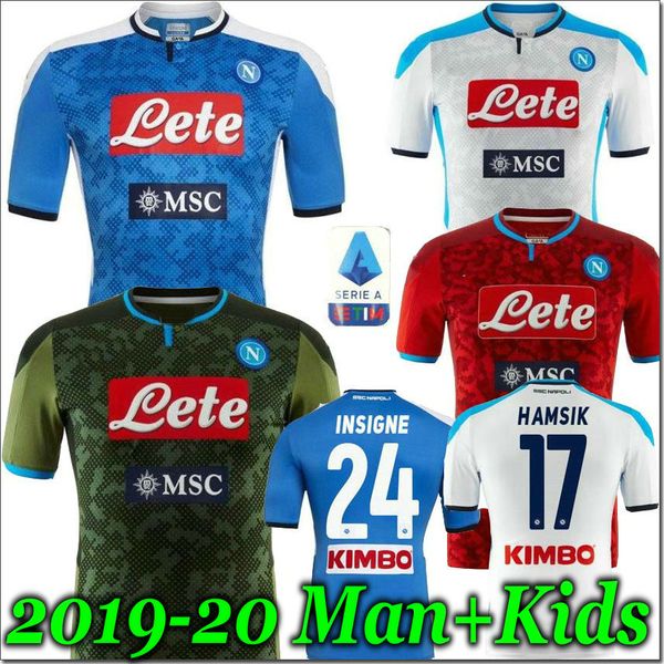

19 20 insigne наполи футбол джерси naples футбол рубашка 2019 2020 koulibaly camiseta де fútbol милик майо-де-футовый allan mertens камиза, Black;yellow