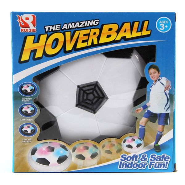 

1pc funny led light flashing air power soccer ball disc indoor football toy multi-surface hovering gliding toy kids sports toys