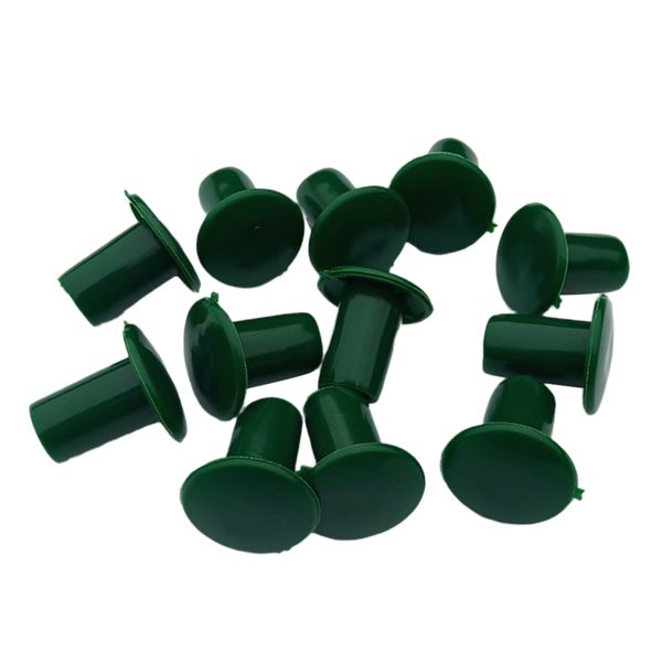 

12pcs durable plastic cane end caps garden cane caps safety cane end caps