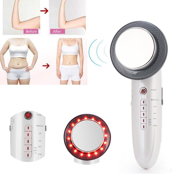 

6 in 1 ems ultrasonic led cavitation galvanic ultrasound body slimming infrared weight lose therapy massager facial care machine