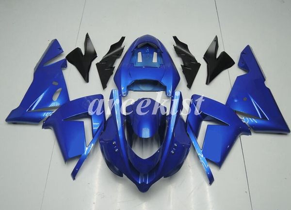 

4 gifts new abs motorcycle fairings set fit for kawasaki ninja zx-10r zx10r 2004 2005 04 05 10r custom blue glossy