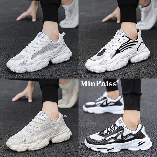 

new spring autumn casual shoes men sneaker trendy comfortable mesh fashion lace-up men shoes zapatos hombre, Black