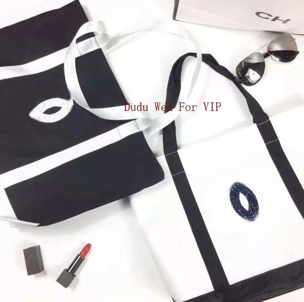 

2019 new hopping canva bag quilted c luxury travel bag women co metic torage ca e fa hion canva tote brand de igner ca e