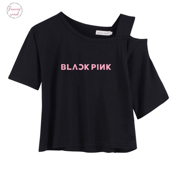 

short sleeve female t shirt v neck wanna one stray kids ikon ateez t shirt for women drop shipping, White