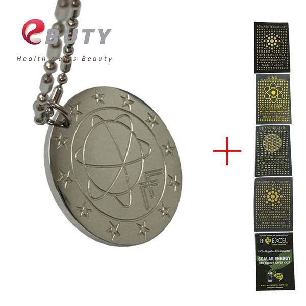 

ebuty mst pendant quantum energy for health women & men fashion jewelry charms pendants with gift anti-radiation shield, Silver