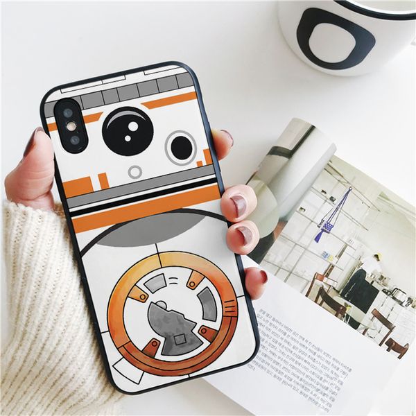 

capa luxury cartoon bb8 cover for iphone 11 pro xs max xr case for iphone 8 7 6s plus 5s se 5 case soft silicone cover.
