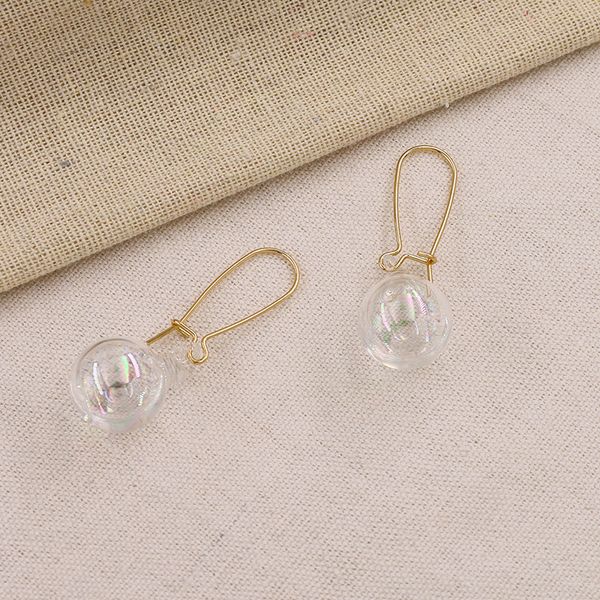 

2020 new trendy ins gold wishing bottle rainbow hoop earrings korean fashion chic women party jewelry, Golden;silver