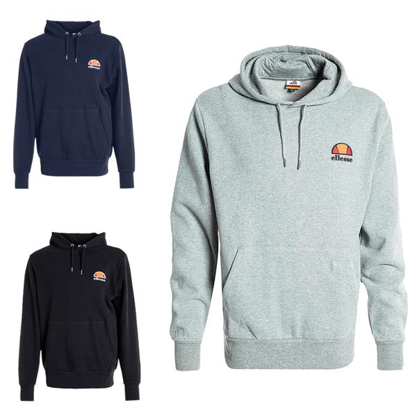 

Ellesse Brand Mens Designer Hoodies 100% Cotton Black Grey Navy Men Sports Designer Hoodie Long Sleeve Sweatshirts S-3XL