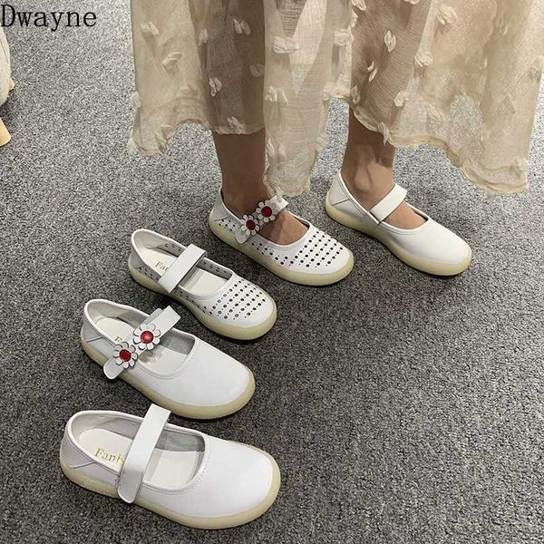

shoes hollow breathable 2019 summer new soft bottom wild single shoes pregnant mother comfort white peas, Black