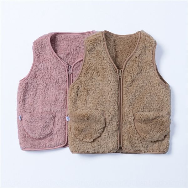 

children's double-sided velvet for boys and girls warm clip for babies aged warm vest vest 2-8 baby cotton waistcoat, Camo