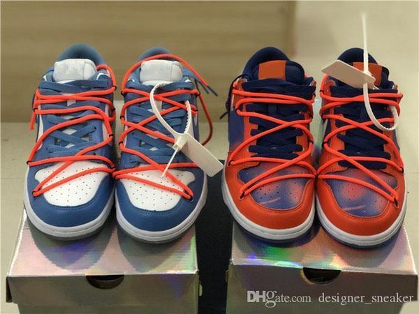 

2019 futura x sb dunk low skateboarding shoes designer off blue orange fashion mens women sport casual sneakers, White;red