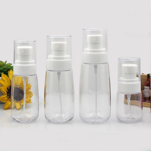 

packing bottles 10pcs 30ml 60ml 80ml 100ml petg empty mist atomizer plastic clear pet spray water drop shape refillable perfume sprayer