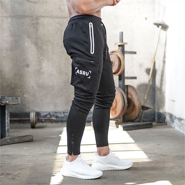 

2020 new autumn winter men camouflage casual pants patchwork sweatpants male cargo pants multi-pocket sportwear mens joggers t191209, Black