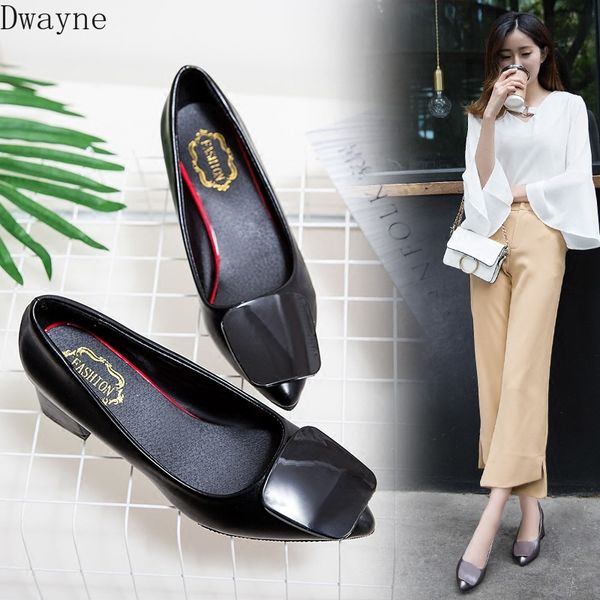 

2019 new korean fashion versatile pointed shallow mouth non-slip high heels trend comfortable high heels, Black