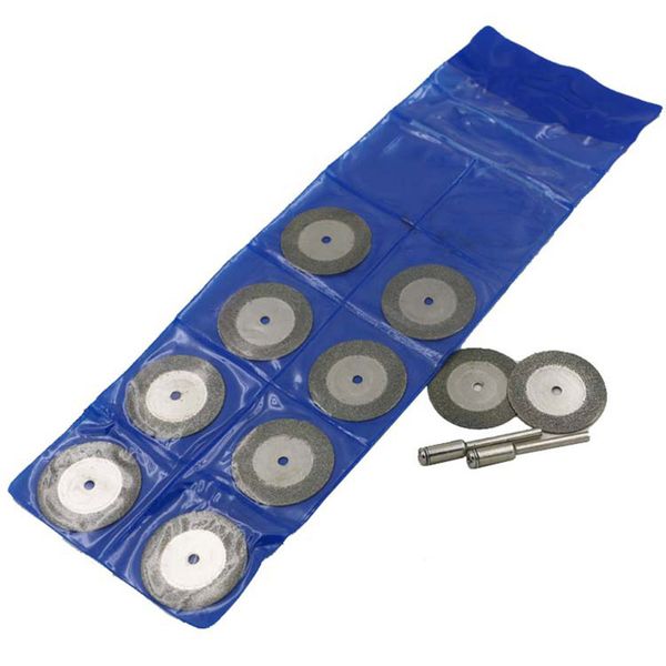 

10pcs/set 30mm diamond coated rotary fine cutting grinding blade wheels disc kit for cutting glass marble tile granite--m25
