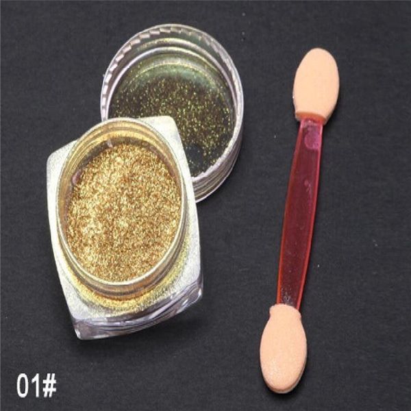 

hobbylane mirror nail glitter nail art shinning metallic, Silver;gold