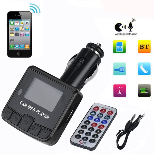 

car kit mp3 player fm transmitter wireless radio adapter usb charger auto accessoires car mp3 #@y