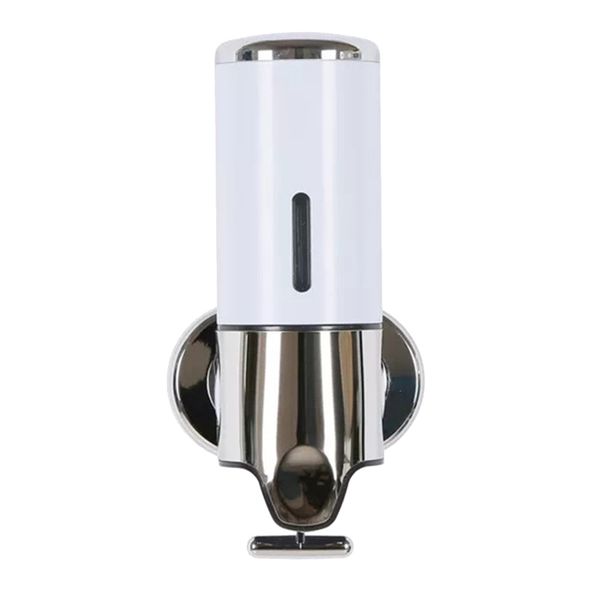 

manual soap dispenser 500ml capacity plastic wall mounted shower gel dispenser liquid container