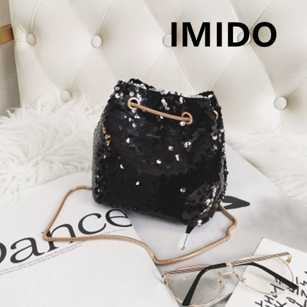 

imido 2019 summer new fashion trend leisure bucket korean version of the chain wild shoulder messenger bag college style