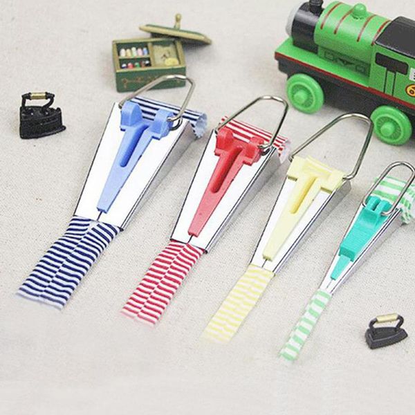 

5pcs/set bias tape makers binding patchwork quilting hemming sewing accessory 6/9/12/18/25mm tue88, Black