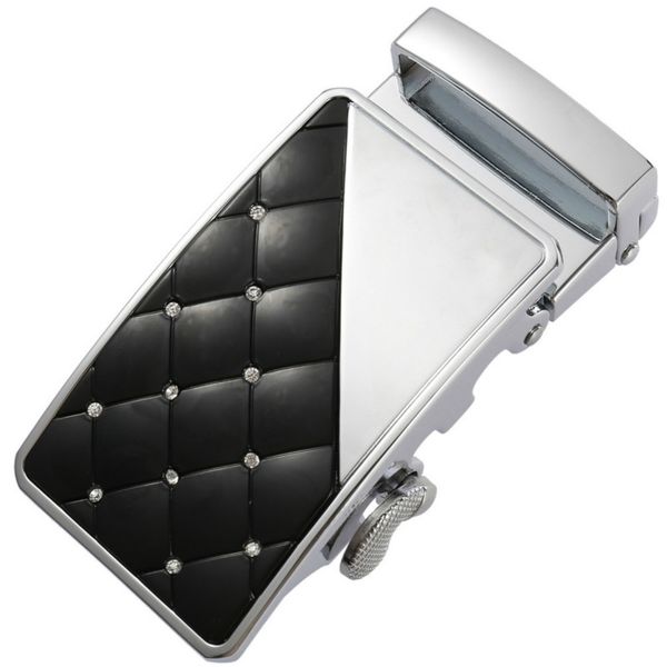 

fashion men's business alloy automatic buckle unique men plaque belt buckles 3.5cm ratchet men apparel accessories ly125-0303, Black;brown