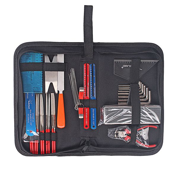 

28 pcs of set guitar repairing tool maintenance tool kit action ruler gauge