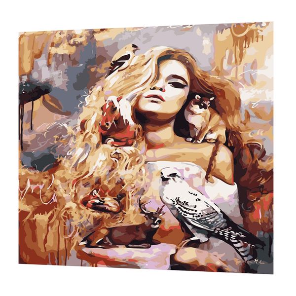 

diy figure oil painting paint by numbers kits for home room decoration craft