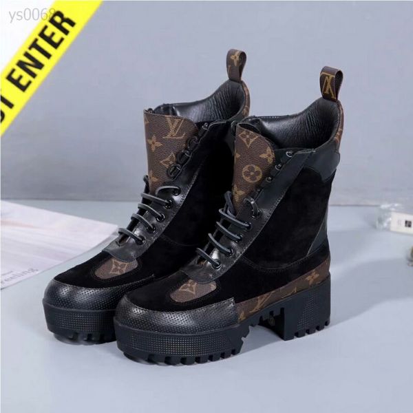 

personality martin boots women's autumn winter models british style thick bottom short muffin motorcycle boots cotton shoes plus velvet, Black