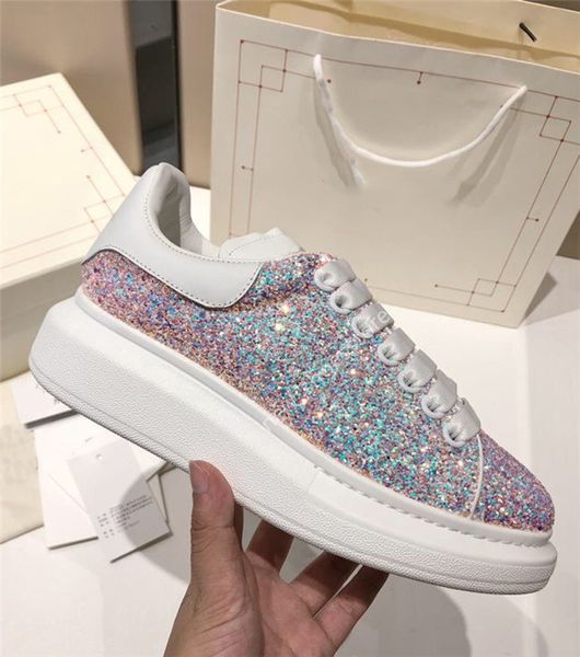 

summer womens mens casual shoes leather platform velvet glitter sneakers shoes black purple glitter zapatillas
