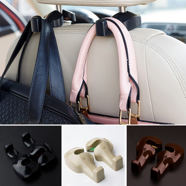 

2pcs car seat back headrest luggage bags hanger multifunction hook holder high quality