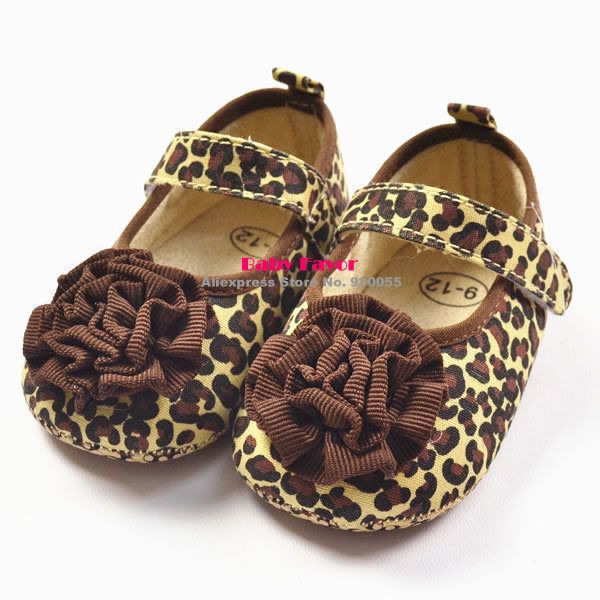 

flower princess baby toddler kid girl leopard soft crib shoes cozy prewalker l07