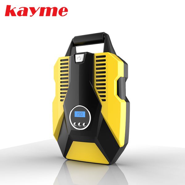 

kayme 150psi car tire inflatable pump, portable automatic digital display dc 12v air compressor for auto motorcycles bicycles