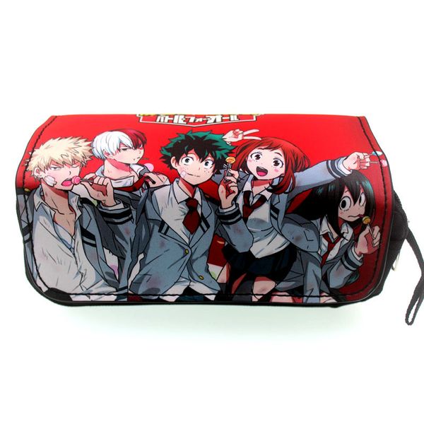 

new arrival 2018 my hero academia pencil case bag anime makeup bag wholesale