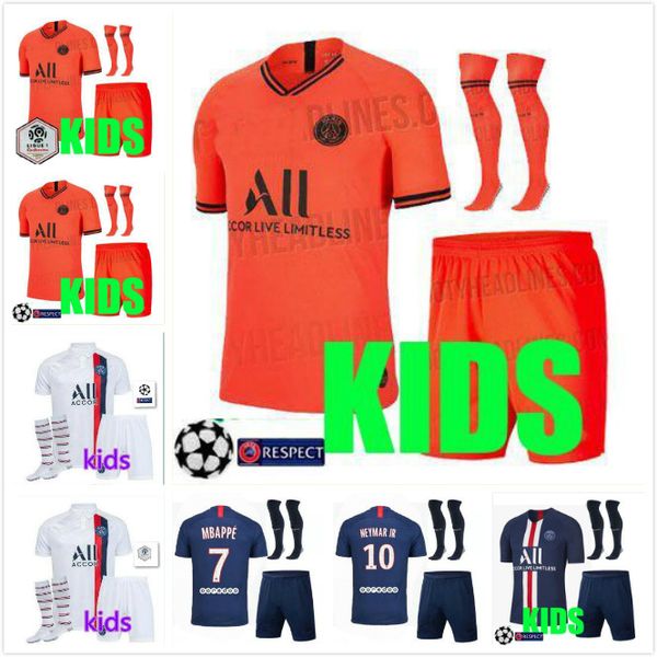 

Kid kit ock mbappe jer ey 2019 2020 maillot mbappe icardi occer jer ey 19 20 pari cavani verratti child football hirt et uniform, Black;red