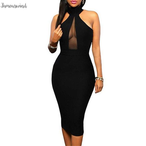 

sexy женщин платье из бисера mesh холтер карандаш bodycon рукавов вечер clubwear платье партии женщины vestidos balck платья sheer, Black;gray