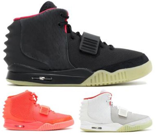 

red october kanye west 2 basketball shoes nrg pure platinum solar red men man boots glow the dark 2020 zapatillas luxury designer sneakers