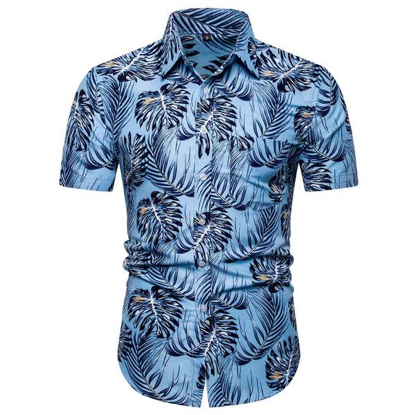 

мужская кнопка гавайи печати пляжная рубашка с коротким рукавом быстрый топ праздничная блузка мода повседневная одежда, White;black