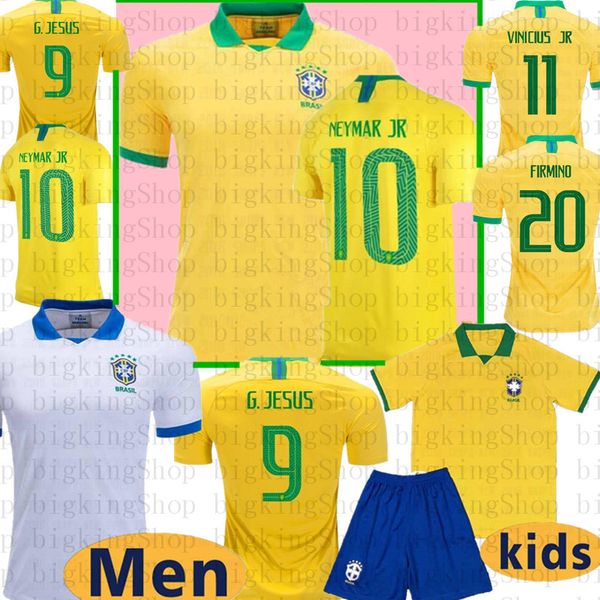 

2019 2020 brazil soccer home away jerseys americas cup brasil dani alves g.jesus ne 10 arthur p.coutinho football, Black;yellow