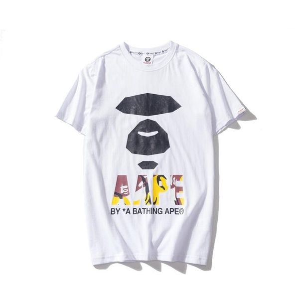 

aape mens designer t shirtmen women cartoon printing short sleeves luxury mens designer t shirt m-2xl, White;black