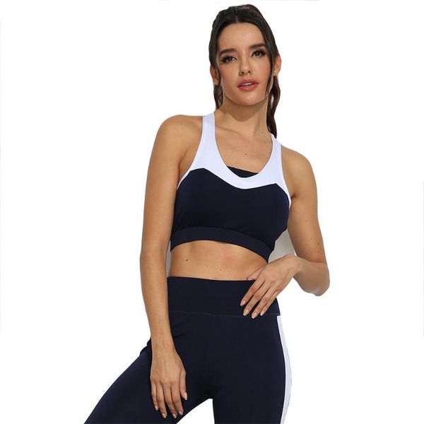 

fitness yoga set black white patchwork yoga sets women gym clothes high waist leggings+bra 2 piece set running sportwear