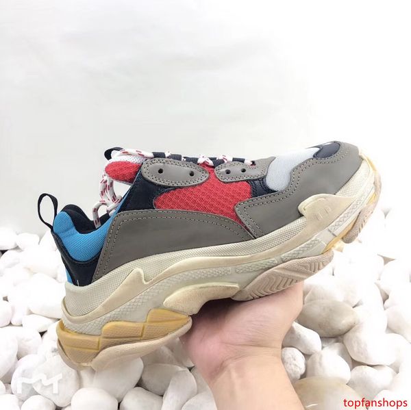 

7colors luxury womens mens sneaker casual shoes mesh trainers for old dad triple s party trendy shoes daily lifestyle skateboarding