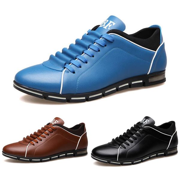 

2020 wholesale men shoes black wine red brown fashion designers casual shoes dropshipping size 39-44 style 111