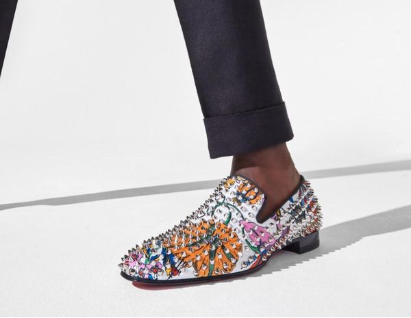 

мода платье венчания партии designs gentleman greggos плоская мужчины мокасины цветок из натуральной кожи красного bottom идеального шипы ок, Black