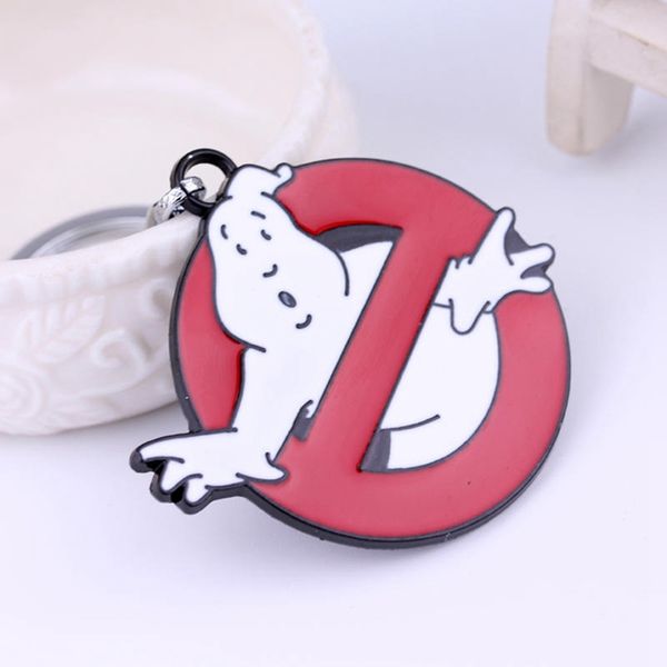 

ghost cool pendant quality glow in the dark belt buckle red enamel keychain movie jewelry, Silver