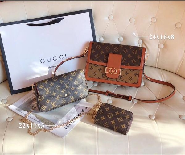 

3pcs set classic designer shopping bag genuine leather tote tote bag luxury handbag brand women bags designer shoulder bag 12