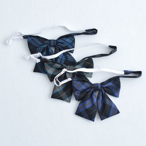 

uniform bow ties jk uniform bow tie for student plaid cotton bow ties 7 colors mixed ing, Black;gray